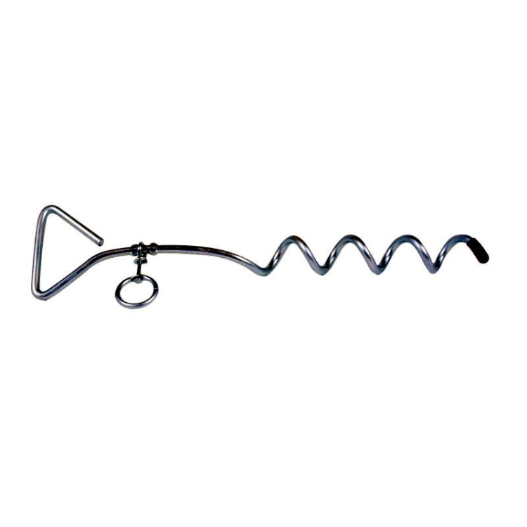 1 - Parafuso de parada de trela de cachorro para bloco de piquete de acampamento de jardim de praia